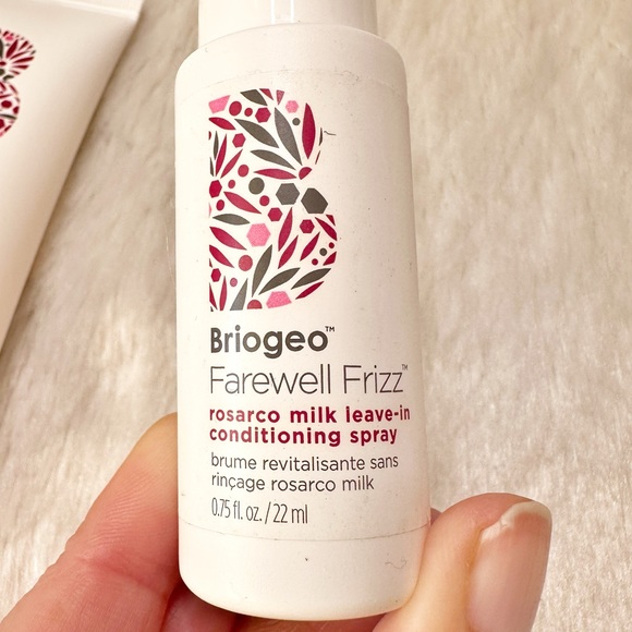 NEW Briogeo Farewell Frizz Conditioning Spray Heat Protectant Creme Mini Bundle - Picture 2 of 8
